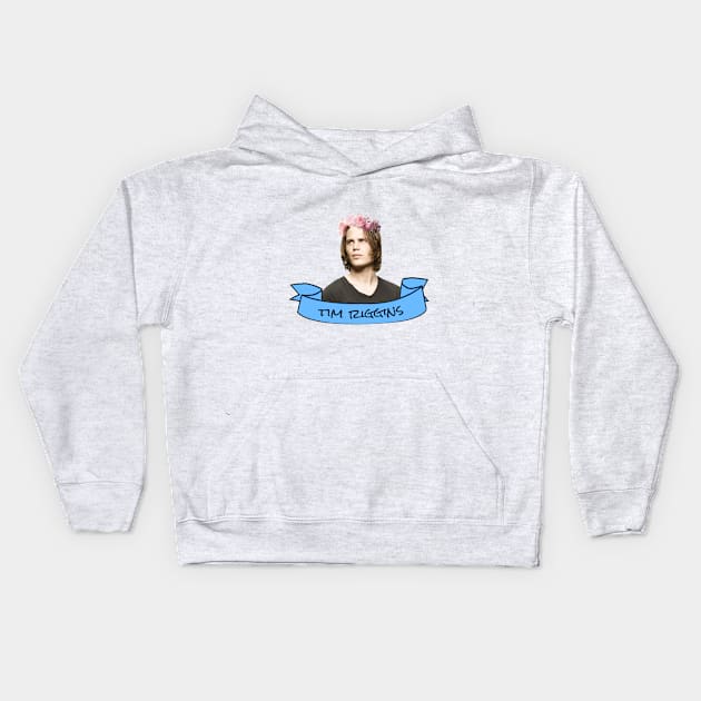 Tim Riggins Flower Crown Kids Hoodie by lunalovebad